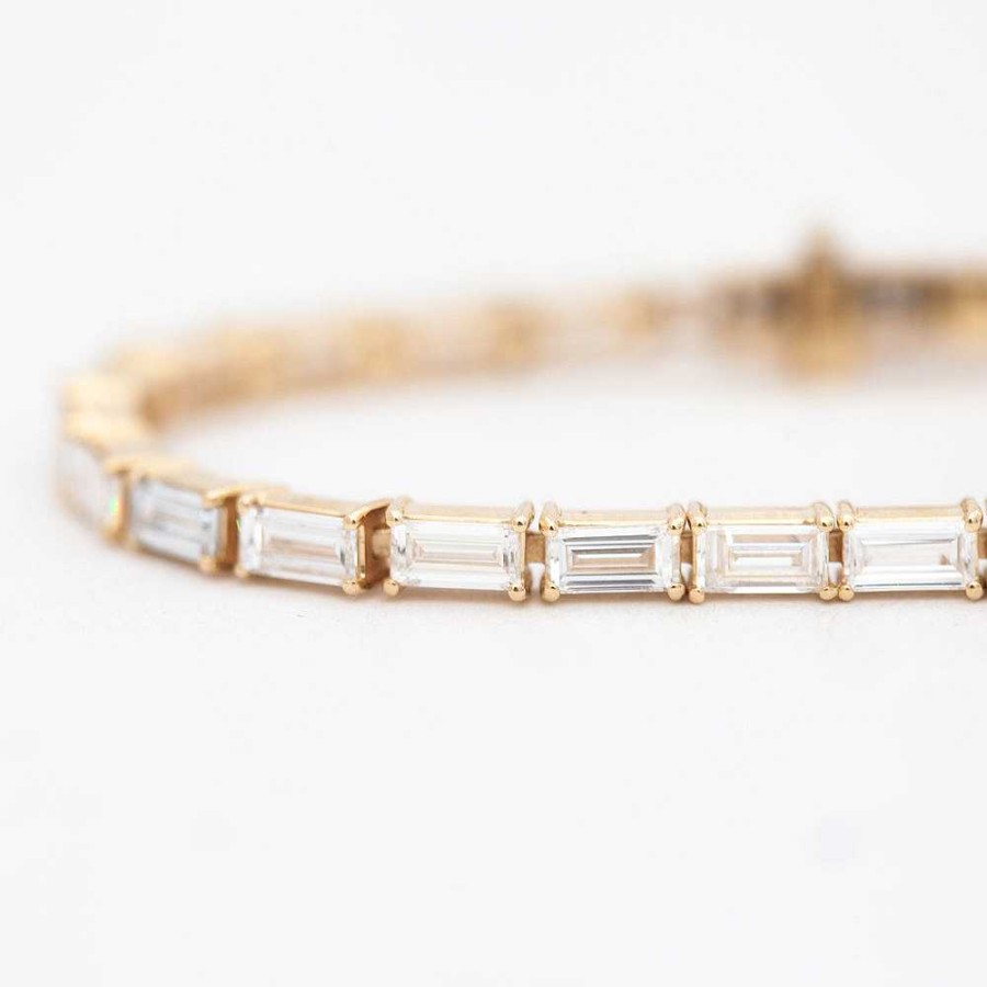 Bracelets No.3 | 6.20 Ct Baguette Lab-Grown Diamond Tennis Bracelet