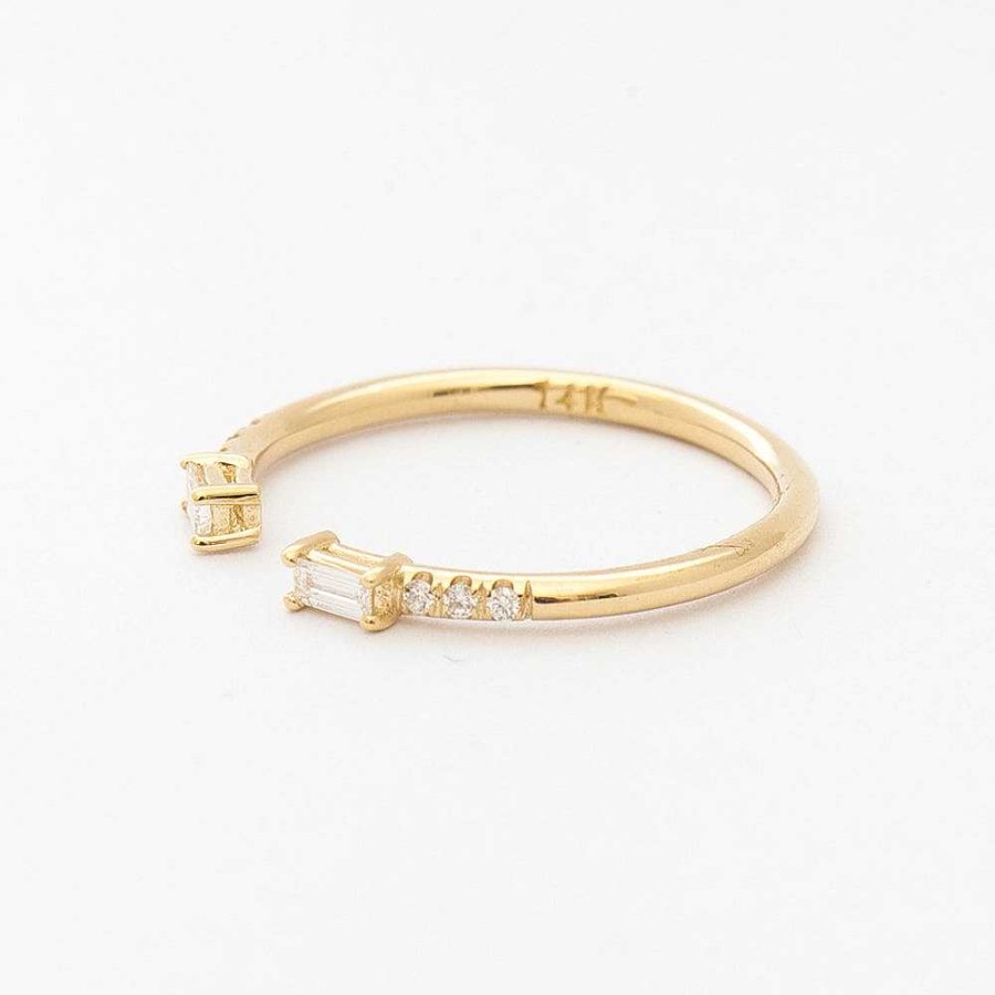 Rings Jennie Kwon | Diamond Baguette Equilibrium Cuff Ring