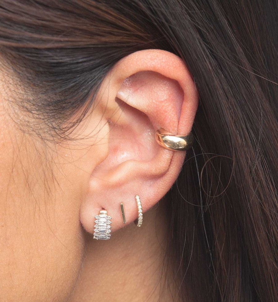 Earrings Zoe Chicco | Wide Round Chubby Ear Cuff