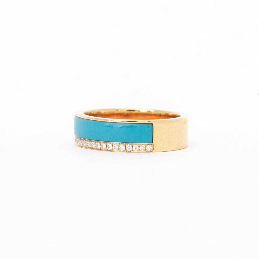 Rings Sorellina | Turquoise Inlay Band