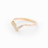 Rings Anna Sheffield | White Diamond Petite Chevron Band