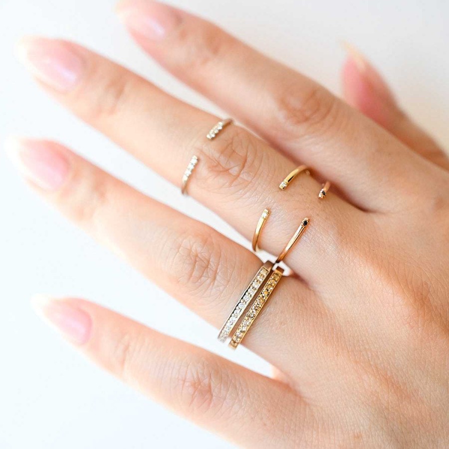 Rings Jennie Kwon | White Diamond Equilibrium Cuff Ring