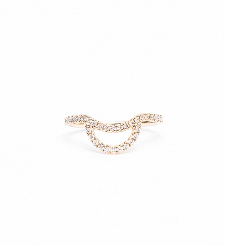 Rings Anna Sheffield | White Diamond Eleonore Pav Helios Band