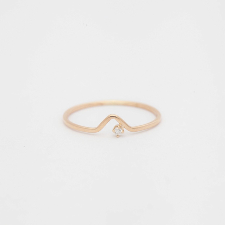 Rings WWAKE | White Diamond Triangle Lineage Ring