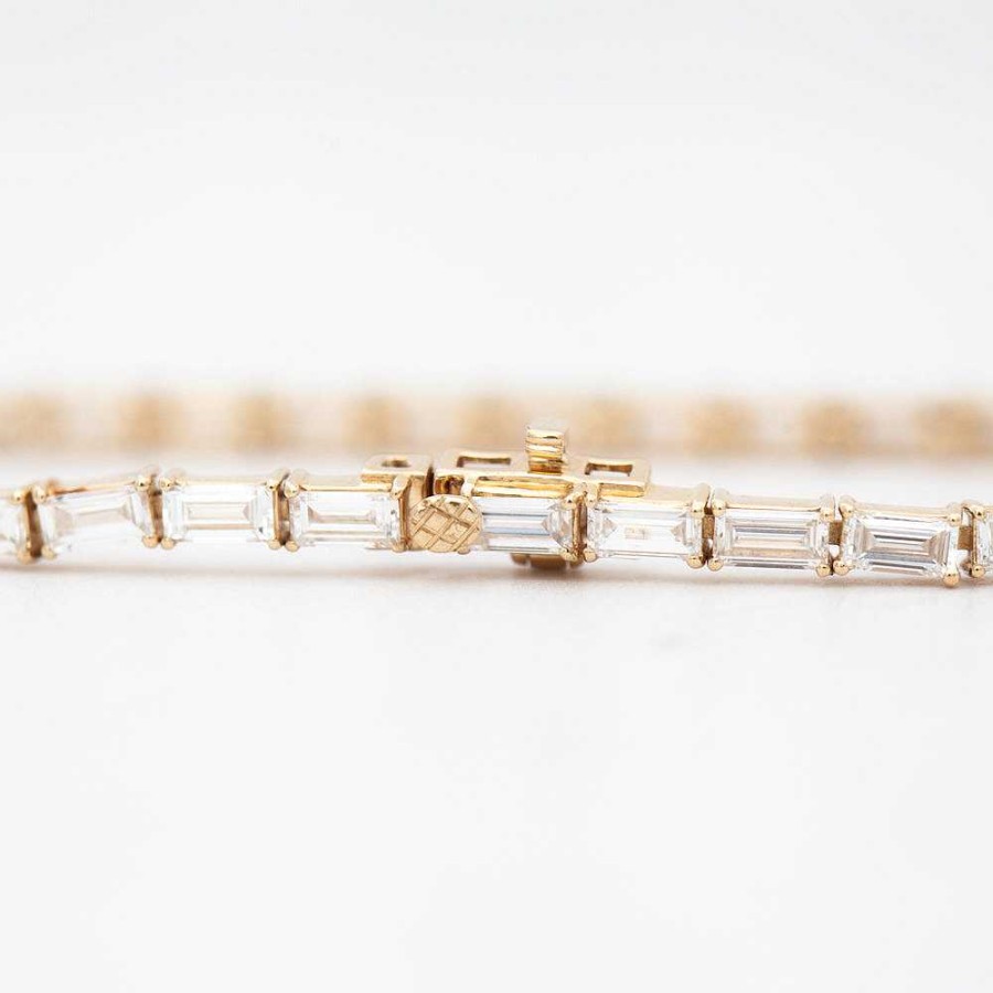 Bracelets No.3 | 6.20 Ct Baguette Lab-Grown Diamond Tennis Bracelet