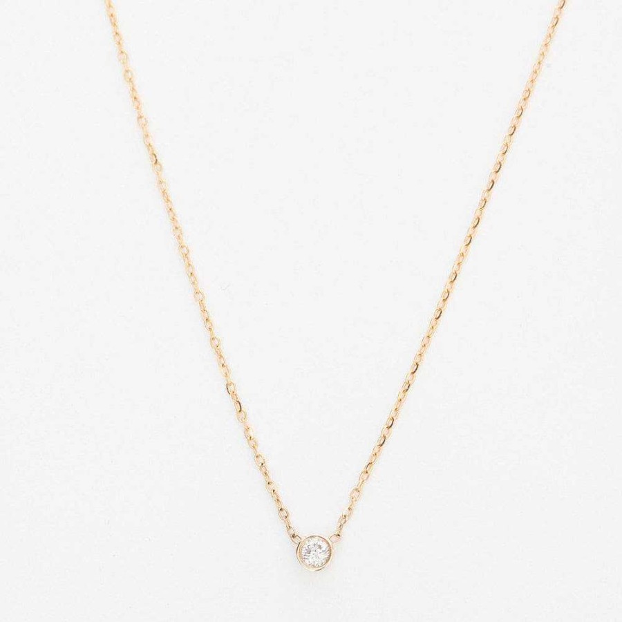 Necklaces And Pendants Vale | Gold Barely-There Diamond Necklace