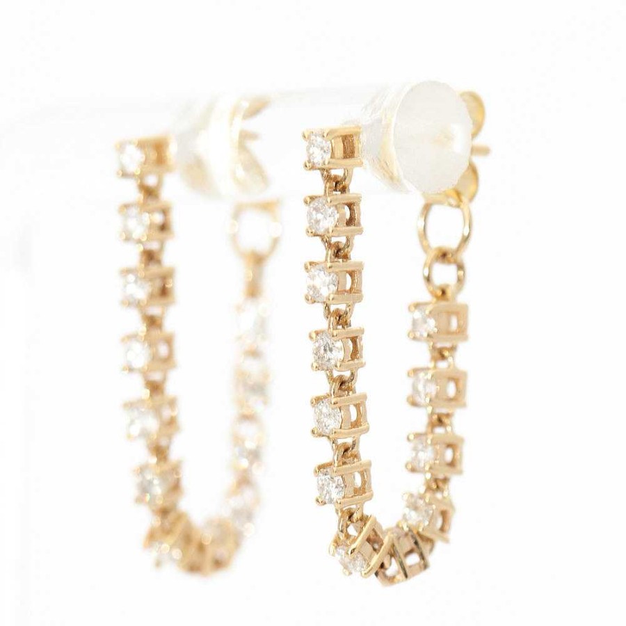 Earrings Après Jewelry | Ballier Diamond Drop Studs