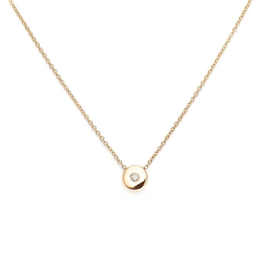 Necklaces And Pendants Zoe Chicco | Gold Nugget Diamond Necklace