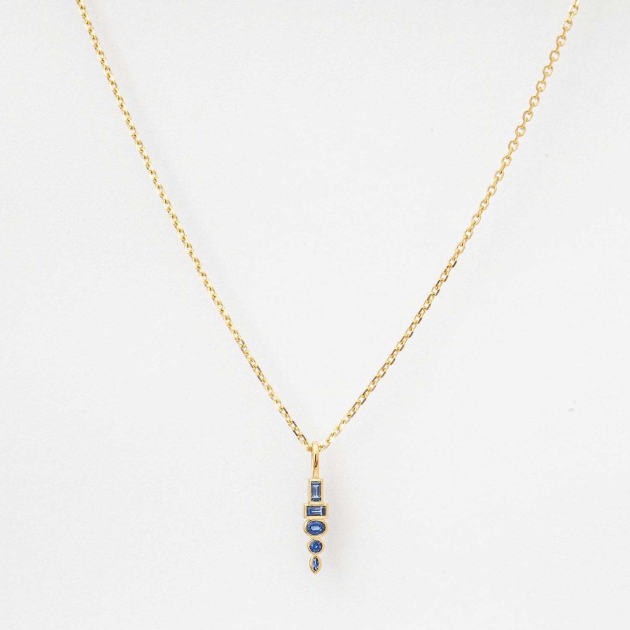 Necklaces And Pendants Sorellina | Sapphire Monroe Totem Pendant