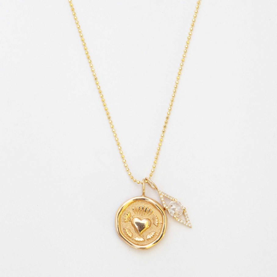 Necklaces And Pendants Vale | Large Victoire Rose-Cut Pendant