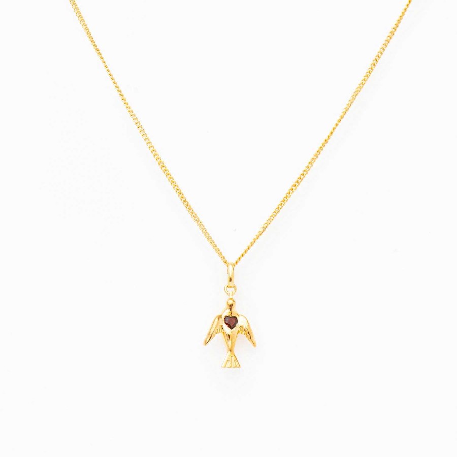 Necklaces And Pendants Meadowlark | Dove & Heart Charm Necklace