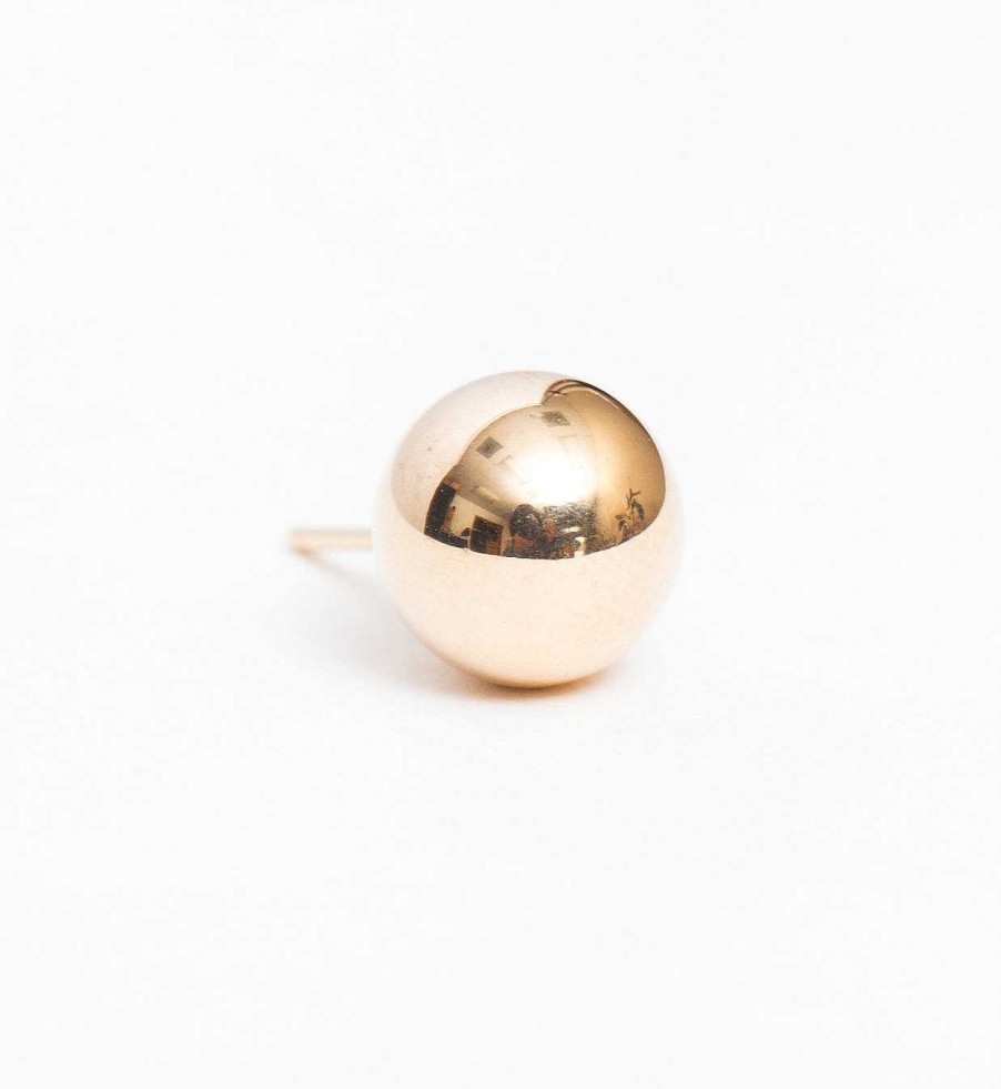 Earrings No.3 | Gold 8 Mm Ball Stud