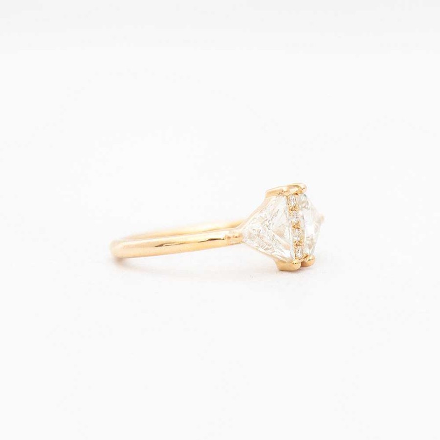 Rings Artemer | Large Vintage Diamond Triangle Ring