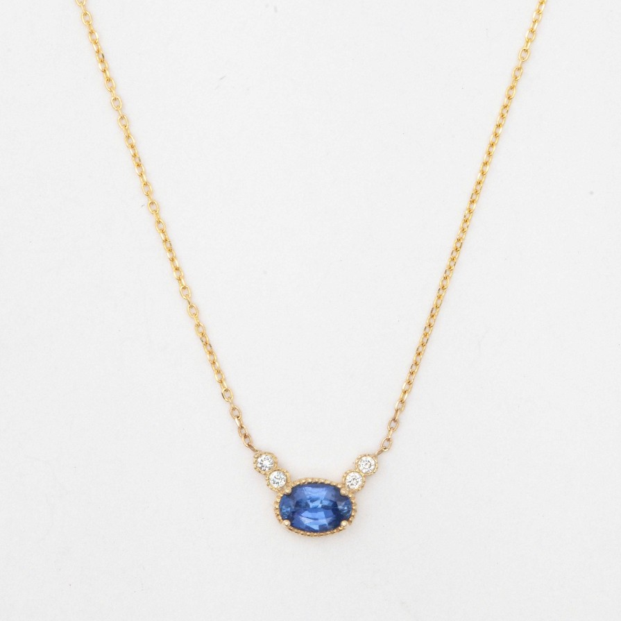 Necklaces And Pendants Jennie Kwon | Ceylon Sapphire Diamond Dew Necklace