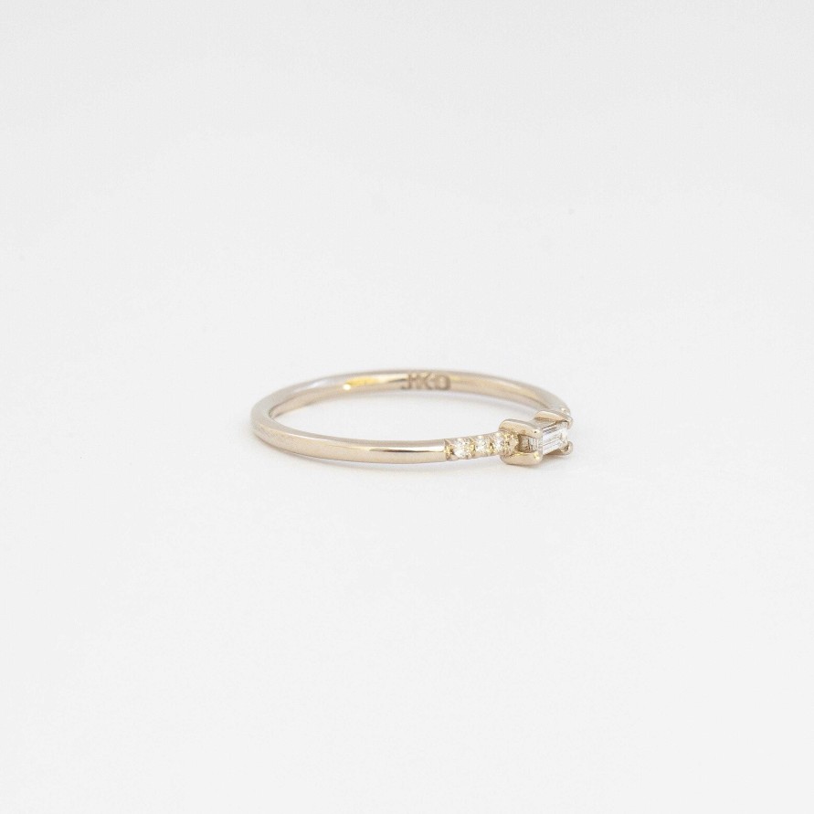 Rings Jennie Kwon | Petite Baguette Equilibrium Ring