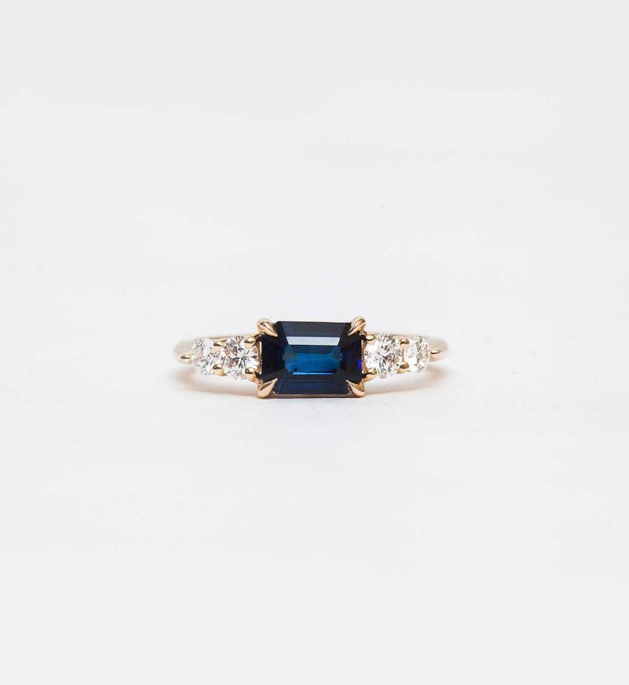 Rings Anna Sheffield | Large Sapphire Five Stone Bea Ring