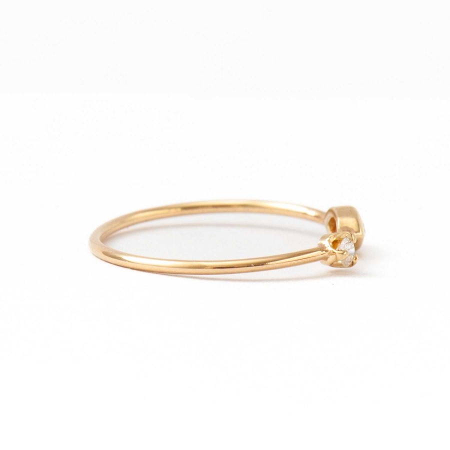 Rings Zoe Chicco | Marquise & Round Diamond Thin Band Ring