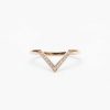 Rings Anna Sheffield | White Diamond Chevron Bea Band