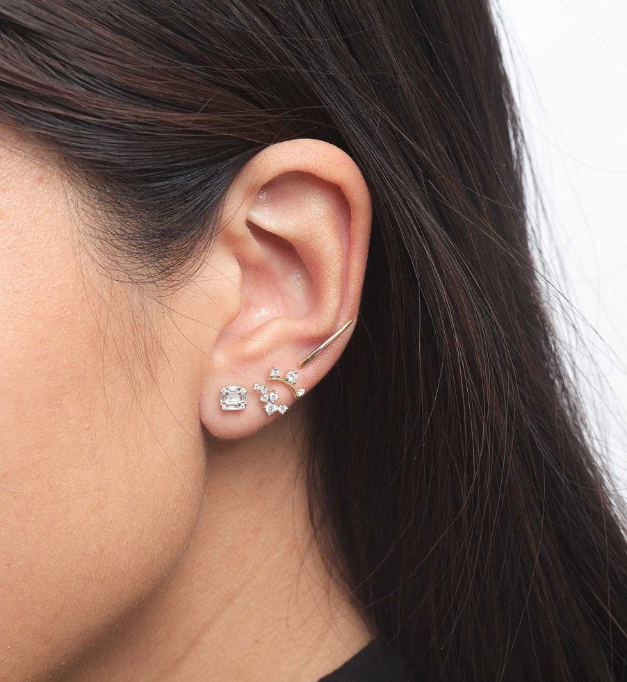 Earrings Adina Reyter | Scattered Diamond Studs