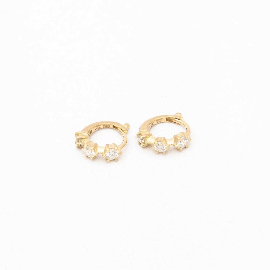 Earrings Jade Trau | Kismet Mini Huggies