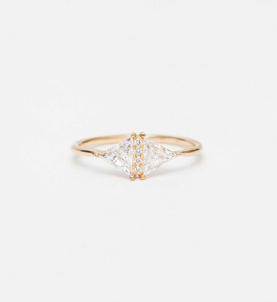 Rings Artemer | Vintage Diamond Triangle Ring