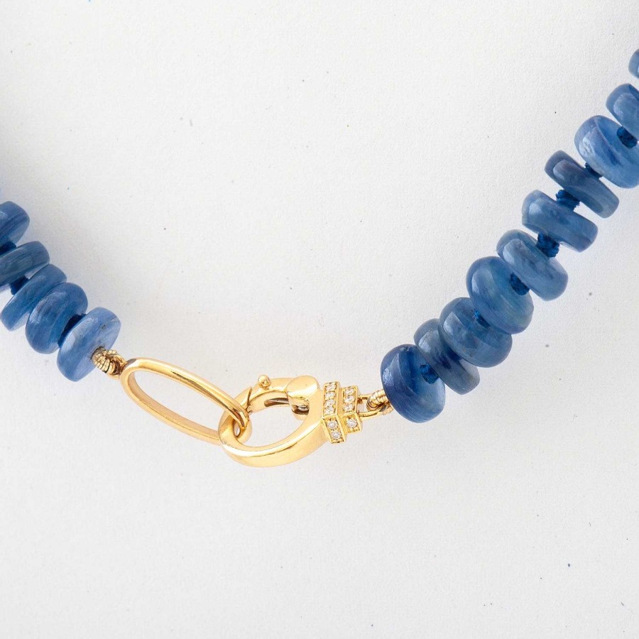 Necklaces And Pendants Sorellina | Kyanite Rondelle Beaded Necklace