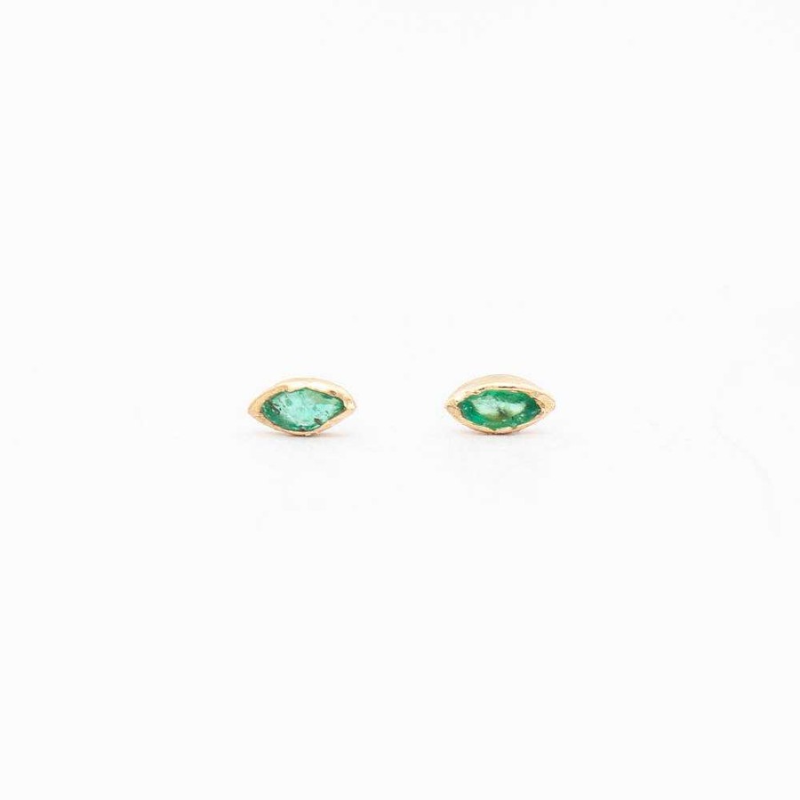 Earrings Misa | Bud Emerald Earrings