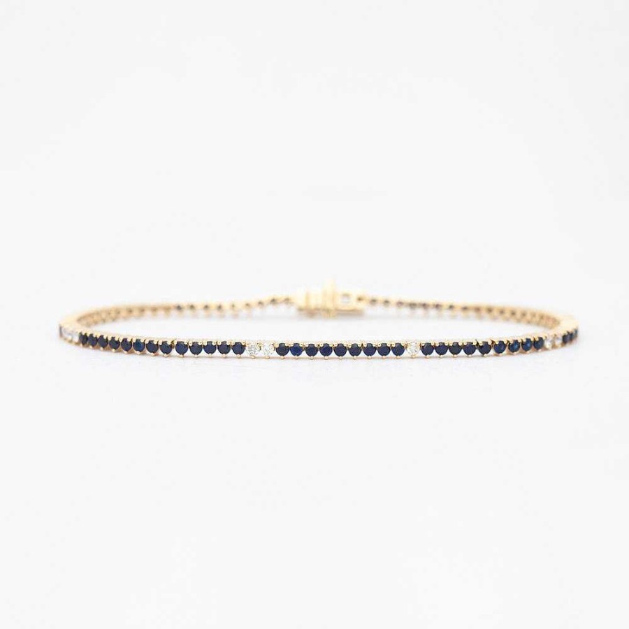 Bracelets Adina Reyter | Diana Sapphire And Diamond Tennis Bracelet