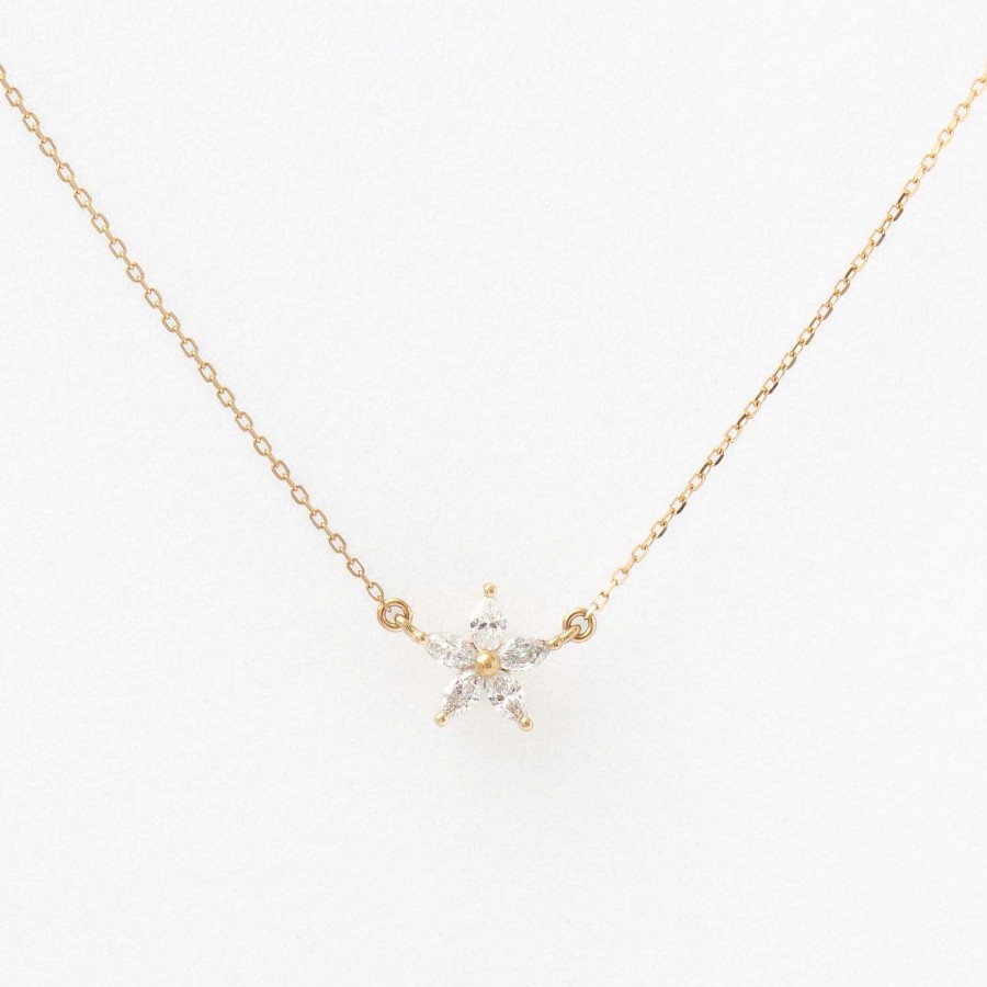 Necklaces And Pendants Adina Reyter | Paris Diamond Flower Necklace