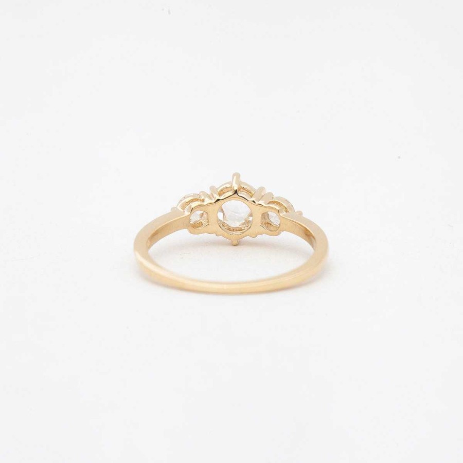 Rings Vale | White Diamond Large Tidals Ring