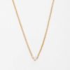 Necklaces And Pendants Zoe Chicco | Extra Small Curb Chain Bezel Diamond Necklace