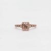 Rings Anna Sheffield | Champagne Diamond Tapered Wheat Engagement Ring