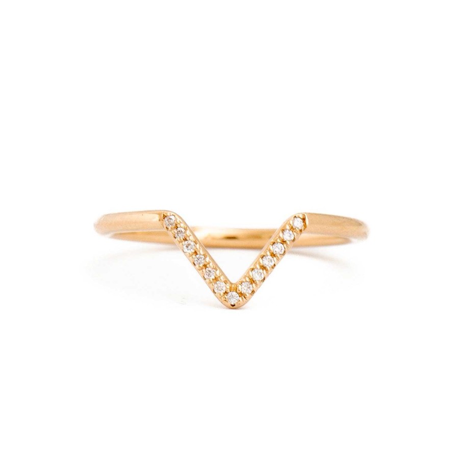 Rings WWAKE | Micropave Triangle Ring