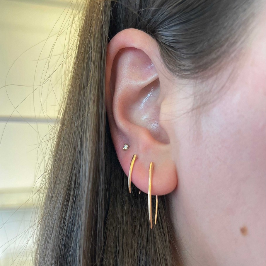 Earrings Gabriela Artigas | Rose Gold Large Infinite Tusk Earrings