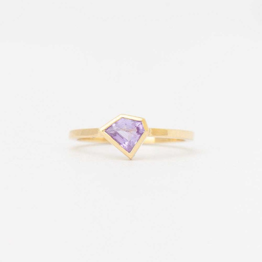 Rings Era Jewelry | 0.50 Ct Purple Sapphire Mosaic Stack Ring