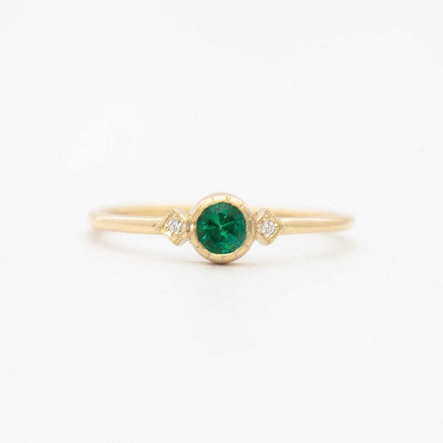 Rings Jennie Kwon | Emerald Sotto Voce Ring