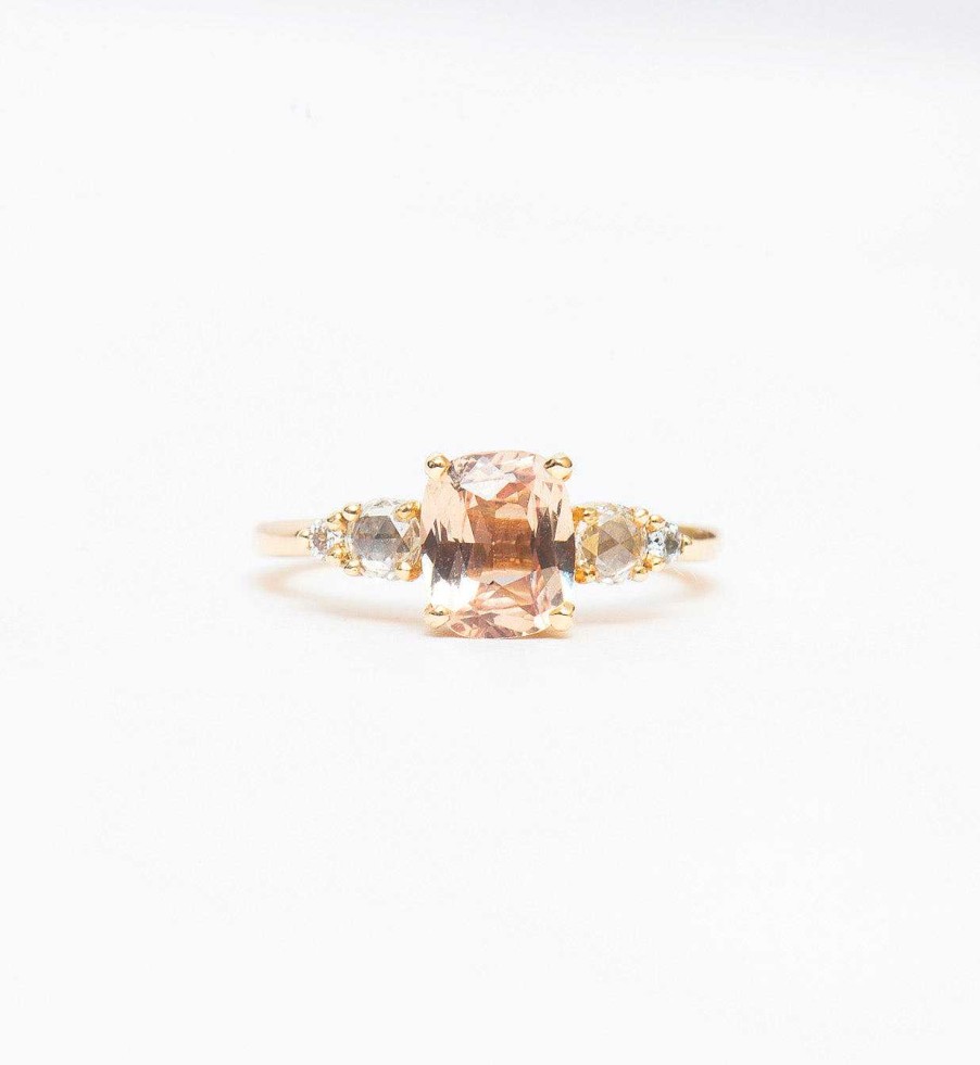 Rings Porter Gulch | Peach Cushion Sapphire Isa Ring