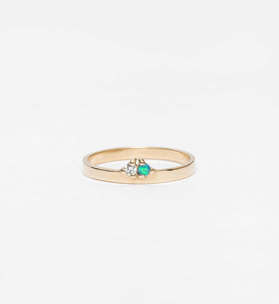 Rings WWAKE | Opal & Diamond Overton Band