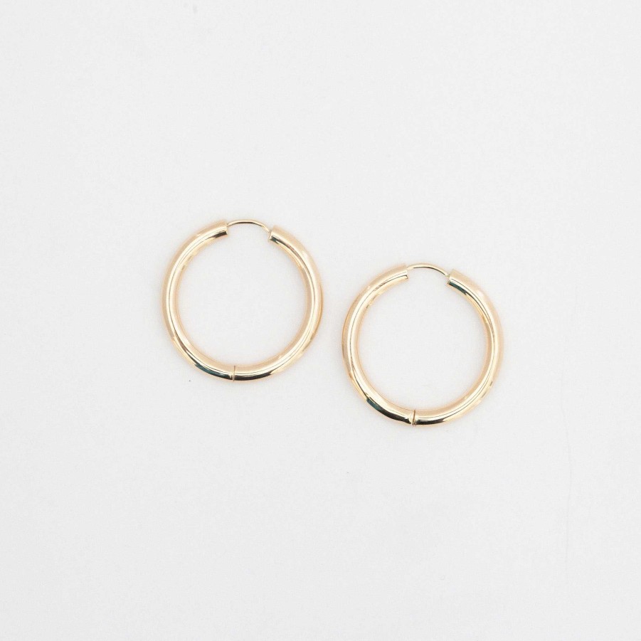 Earrings Adina Reyter | 25 Mm Tube Hoops