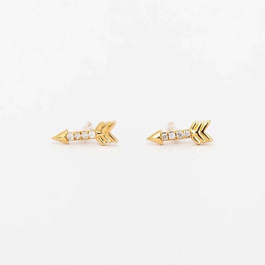 Earrings Adina Reyter | Pav Arrow Studs