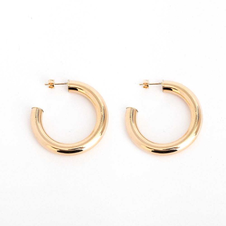 Earrings No.3 | 6 Mm Large Chunky Tube Hoops
