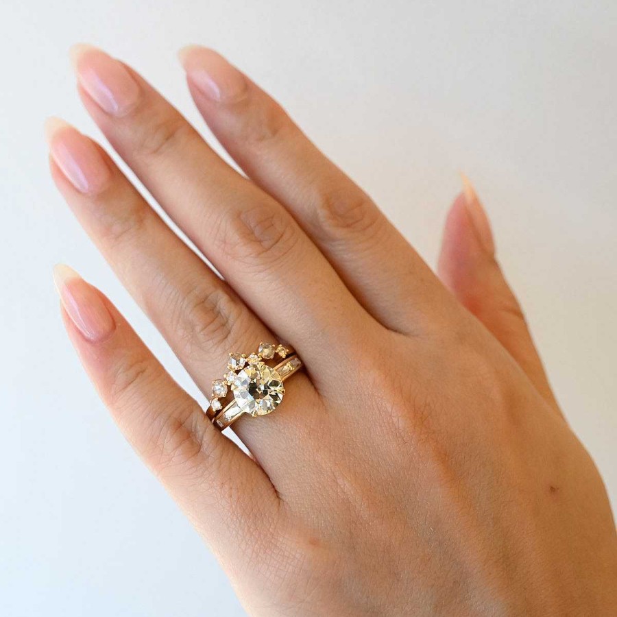 Rings Single Stone | Christina Channel-Set Shoulder Ring