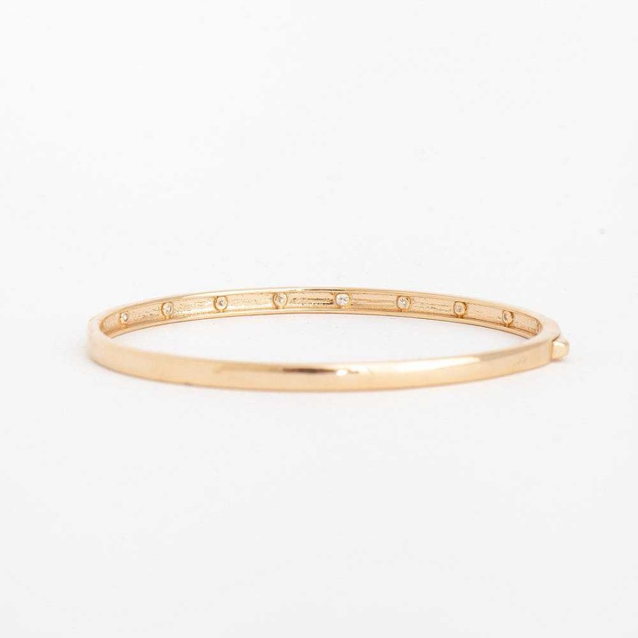 Bracelets No.3 | Flush-Set Diamond Hinged Bangle