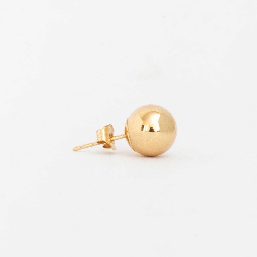 Earrings No.3 | Gold 8 Mm Ball Stud