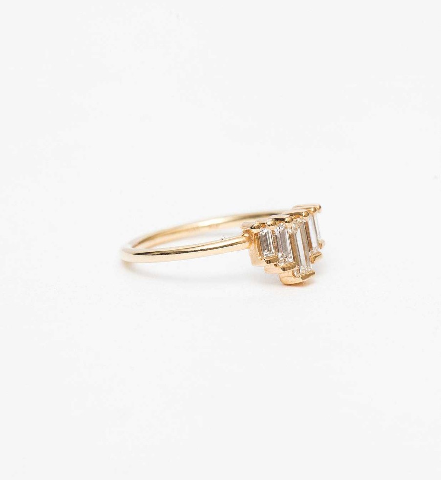 Rings Artemer | Medium Five Baguette Diamond Ring