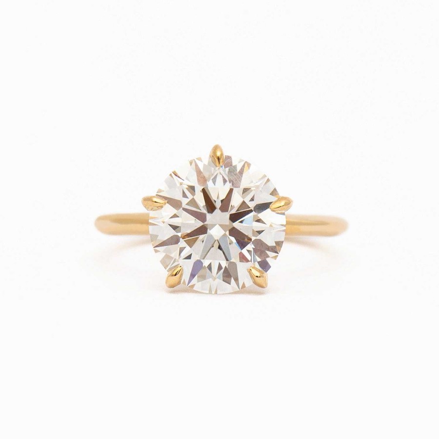 Rings The Future Fine | 4.13 Ct Lab-Grown Round Diamond Vault Ring