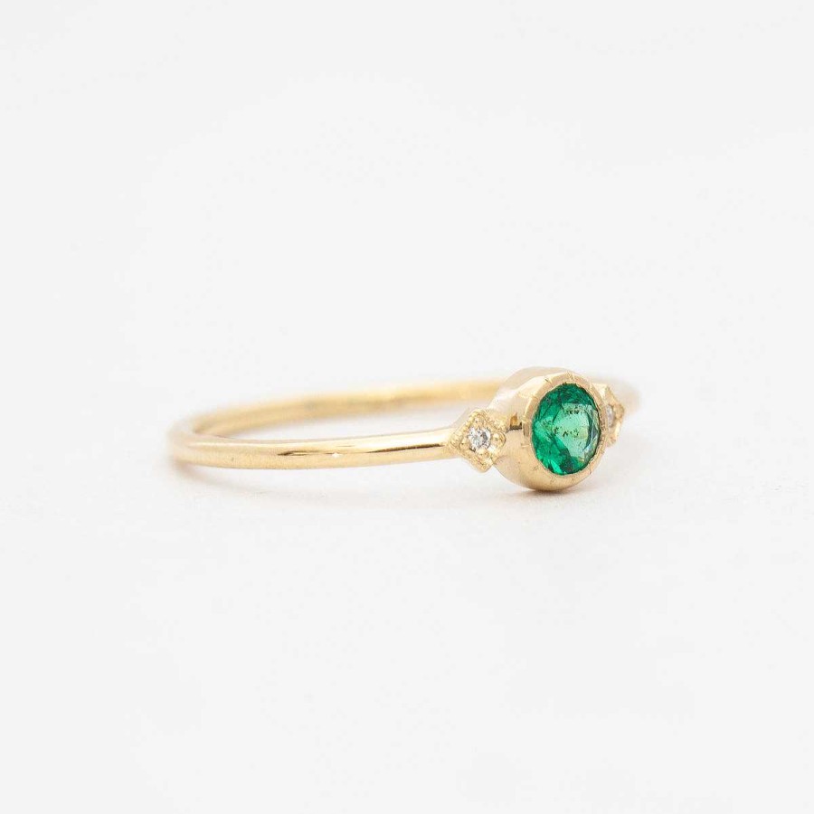 Rings Jennie Kwon | Emerald Sotto Voce Ring