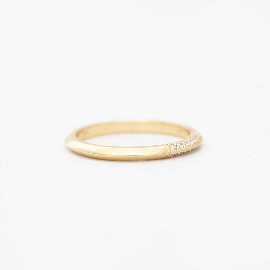 Rings Jennie Kwon | Knife Edge Semi Pav Ring