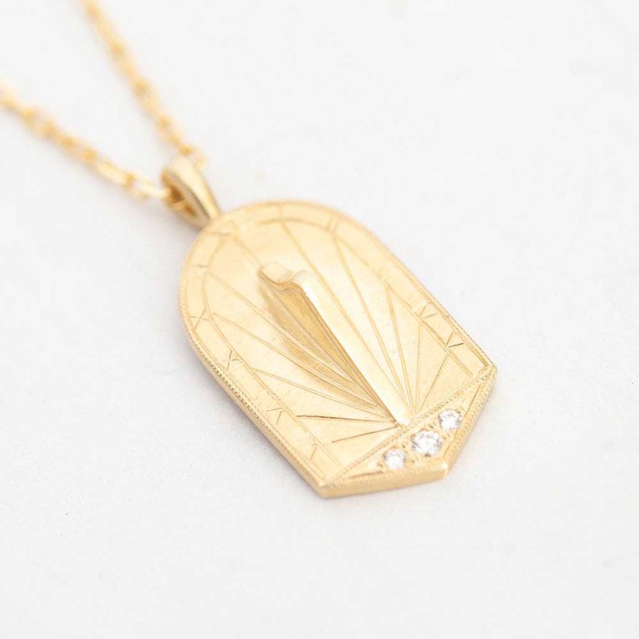 Necklaces And Pendants Melissa Scoppa | Sundial Medallion Pendant Necklace