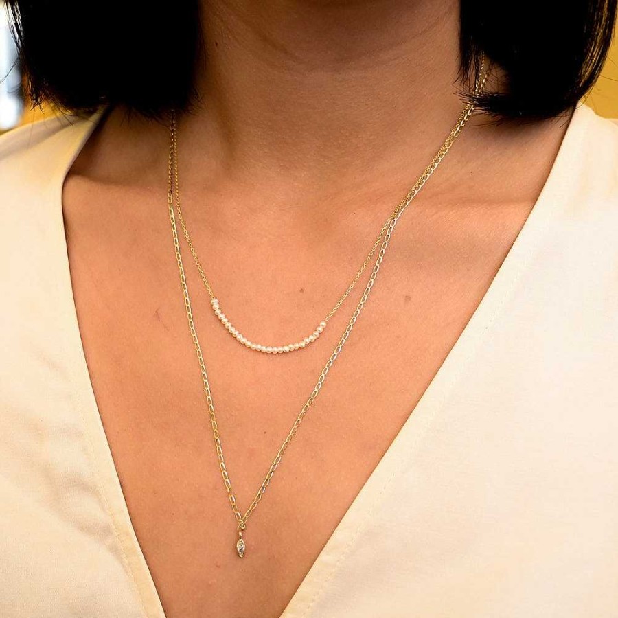 Necklaces And Pendants Jennie Kwon | Pearl Arc Necklace